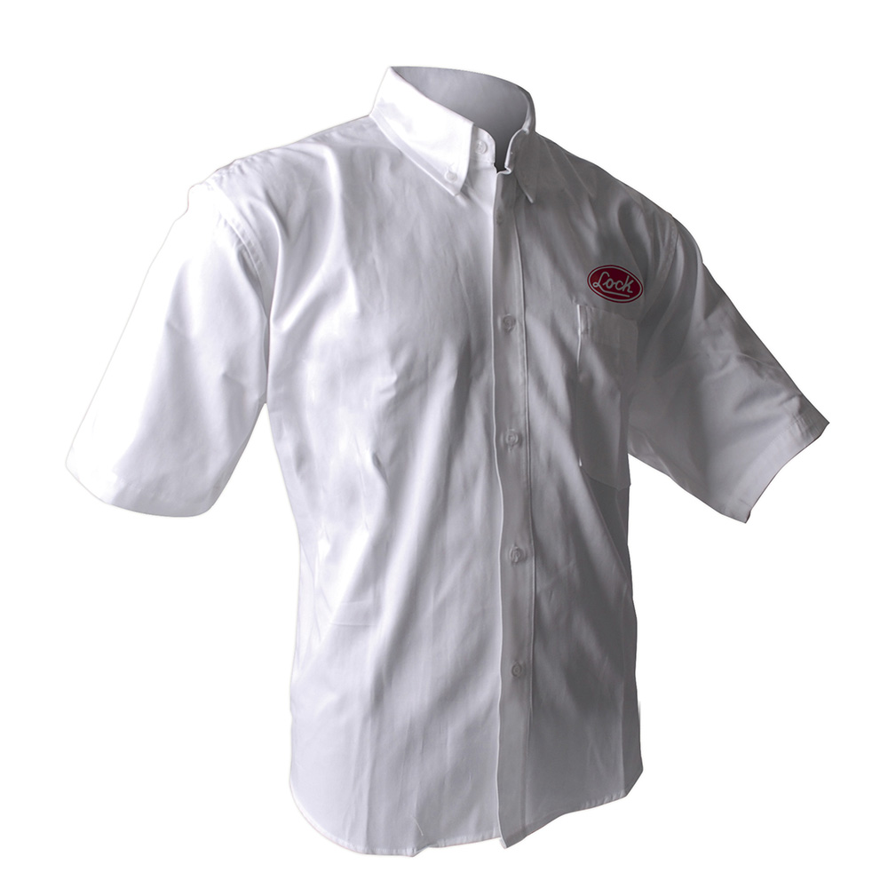 Camisa de manga corta para caballero, color blanco talla CH, Lock