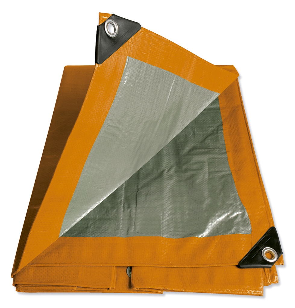 Lona de polietileno color naranja 4.88 x 6.09 m, Foy