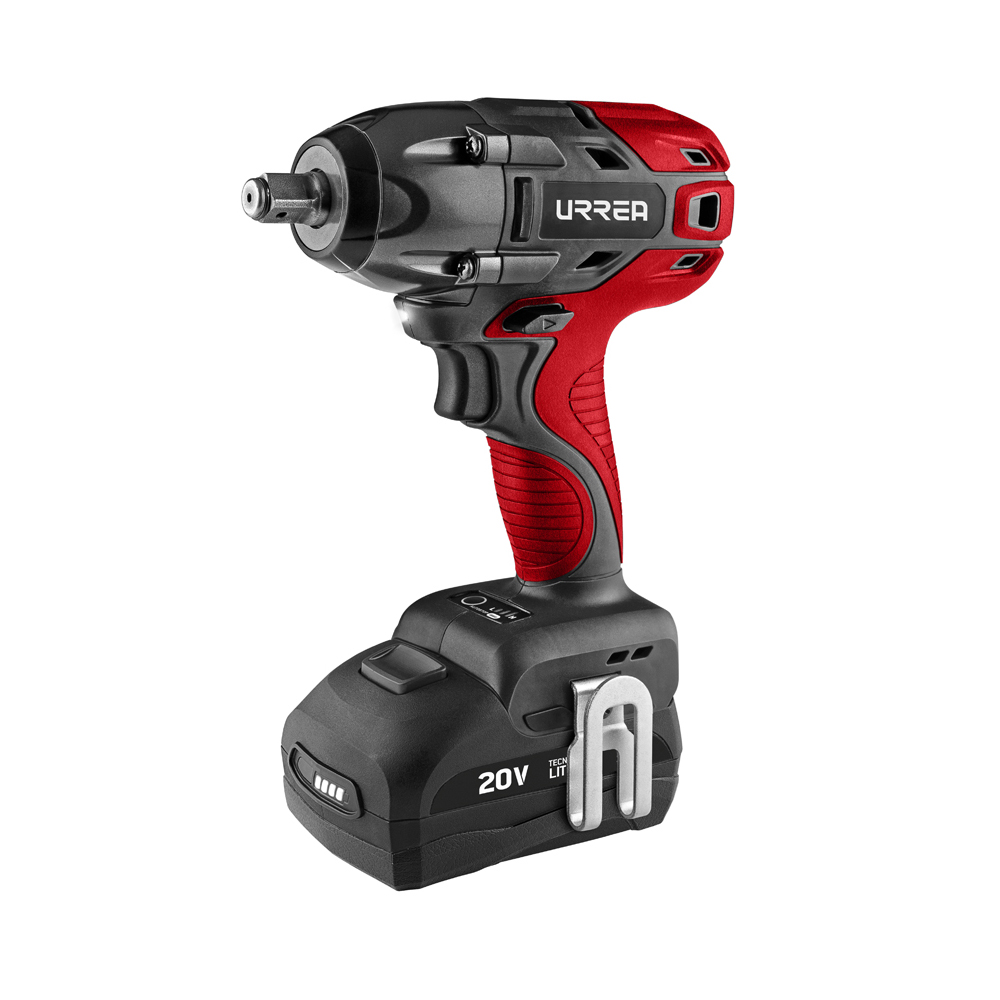 Pistola de impacto cuadro de 1/2" a batería Litio-ion 20 V, 170 Nm, Urrea