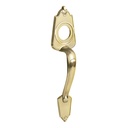 Jaladera para cerradura de sobreponer, latón brillante, en caja, Lock