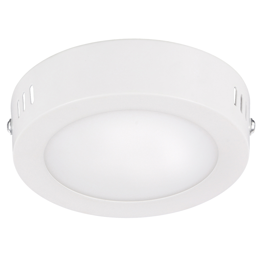 Luminario de LED de sobreponer redondo 6 W, luz fría, Surtek