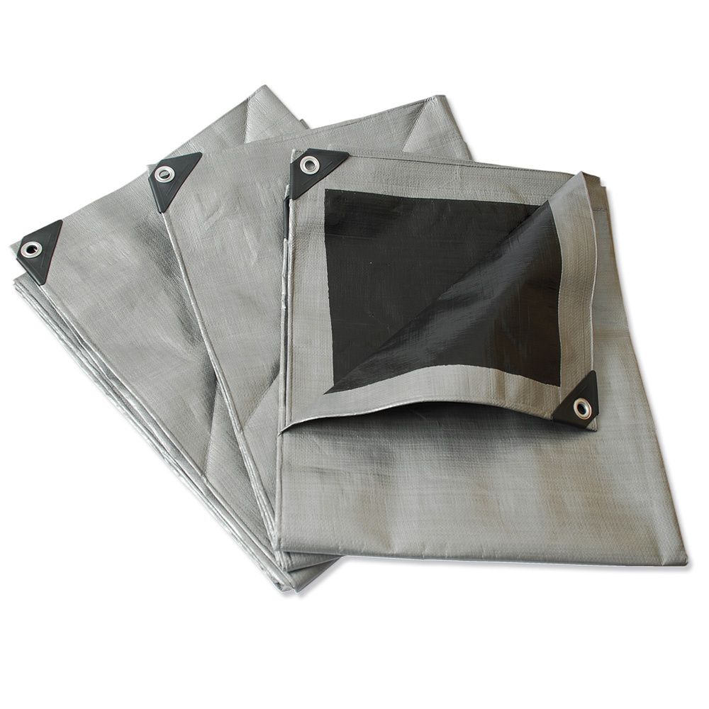 Lona reforzada color gris 6 x 12 m, Surtek