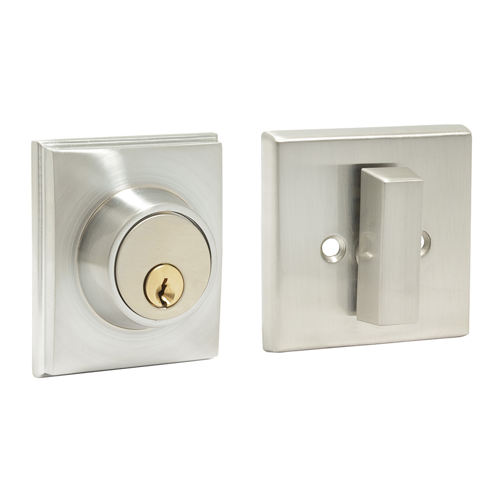 Cerrojo Tahoe función doble, níquel satinado, llave estándar, blíster, Lock