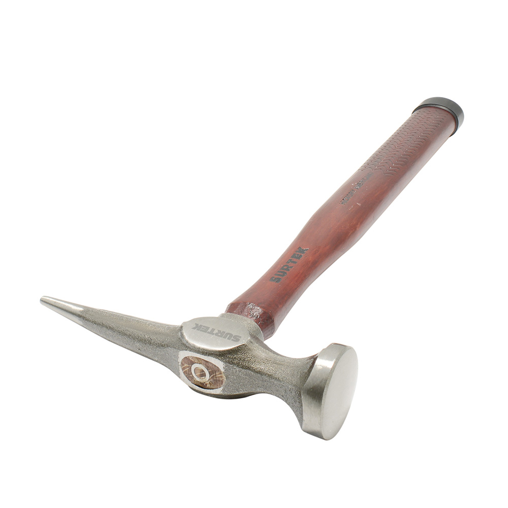 Martillo laminero plana-larga con mango de madera hickory Americano de 13", 11 oz, Surtek