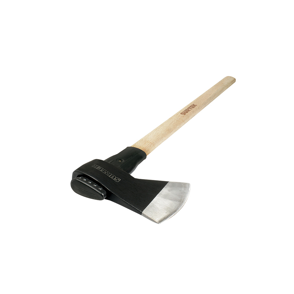 Hacha media labor con cabeza forjada en acero con mango de madera 36", 3-1/2 Lb, Surtek