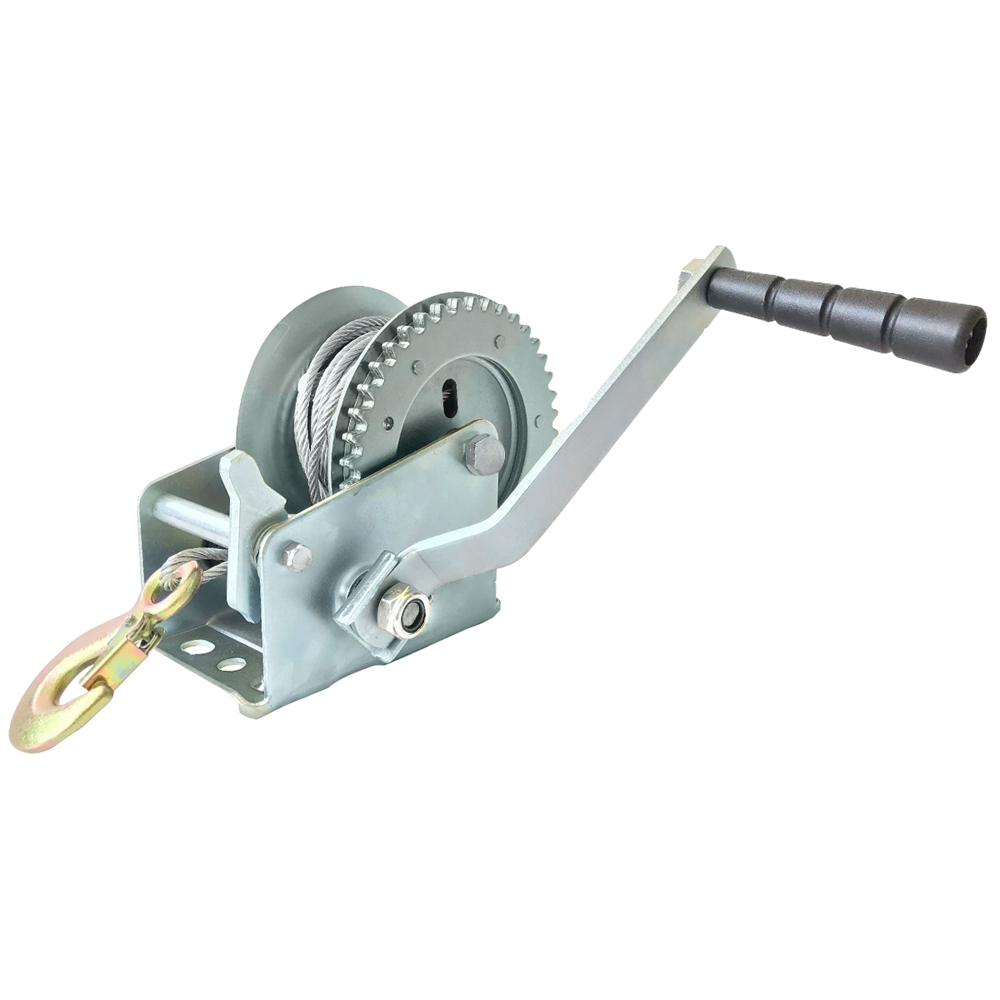Malacate con manivela con cable 650 kg, Surtek