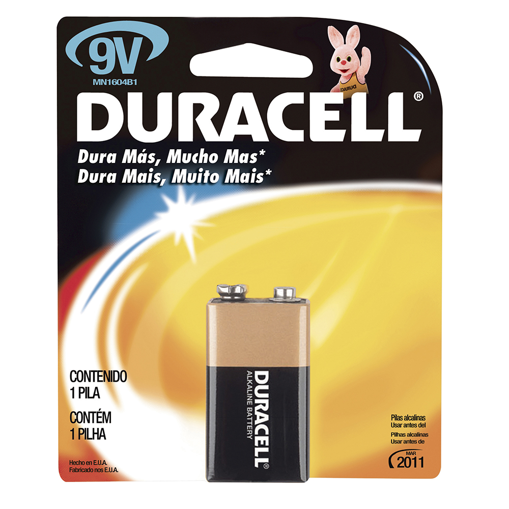 Pila alcalina Duracell® "9V", Surtek