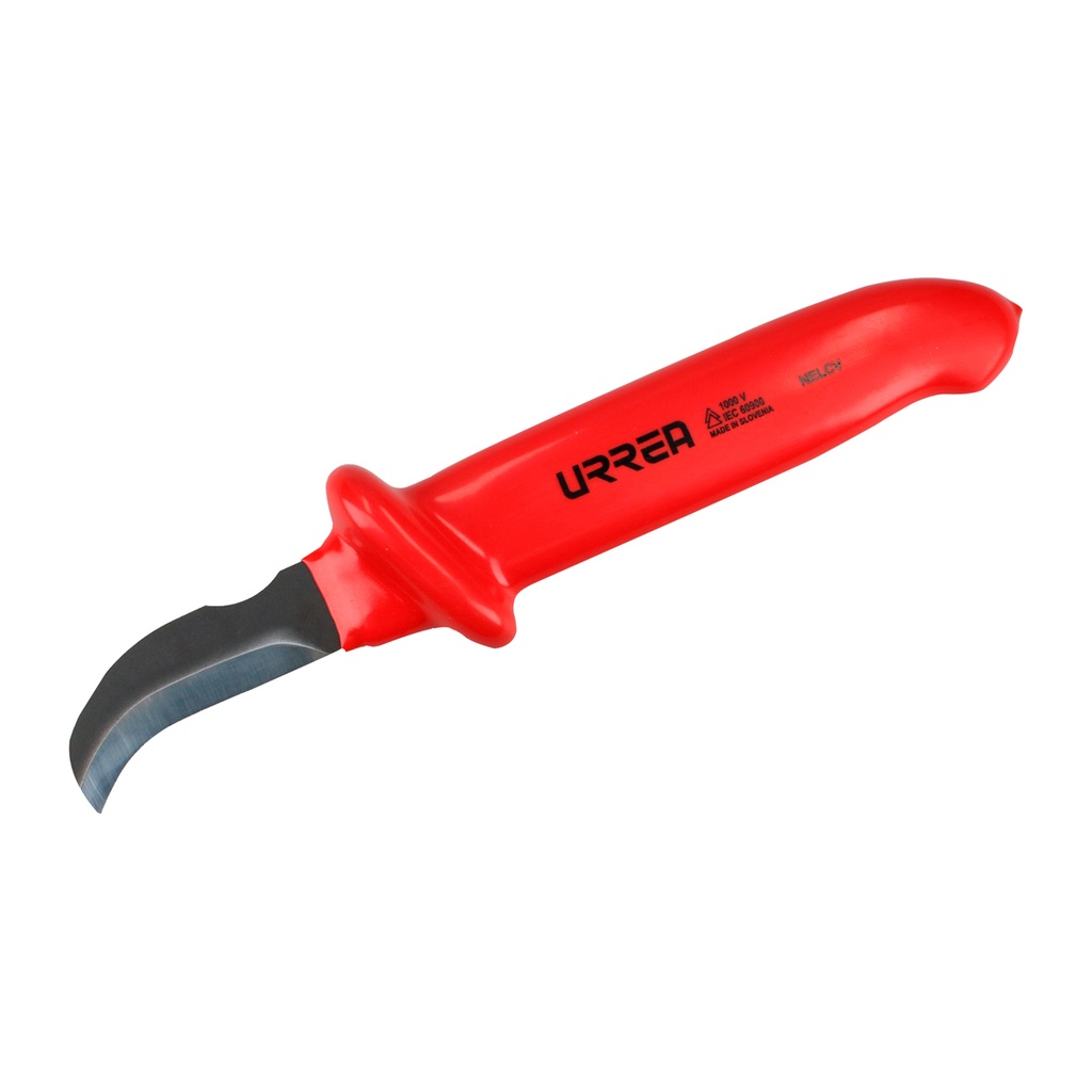 Navaja para electricista 1000 V punta curva, Urrea