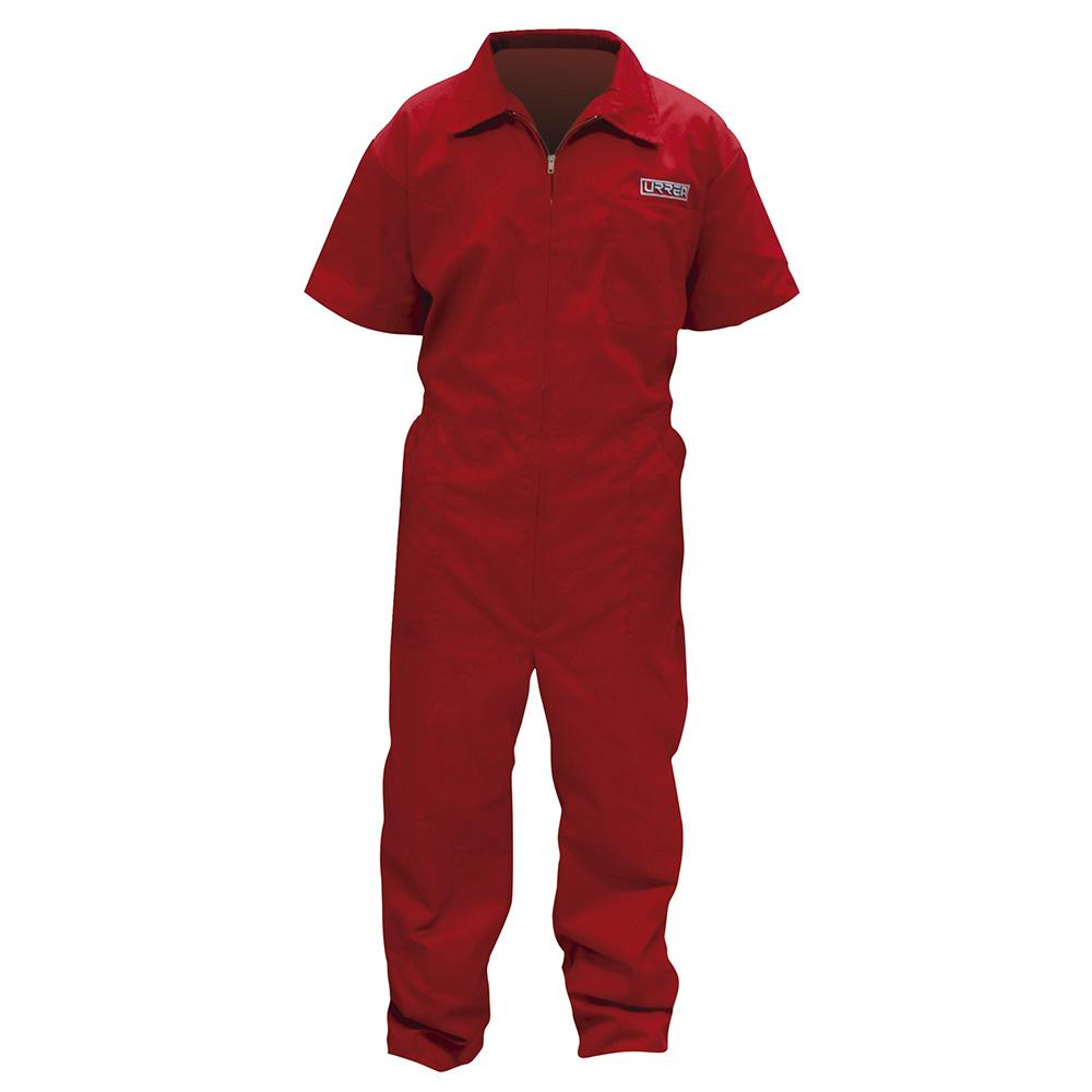 Overol color rojo talla G, Urrea