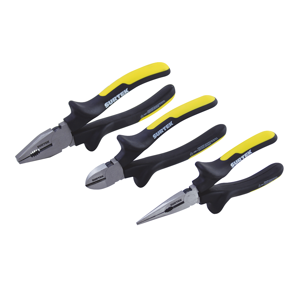 Juego de 3 pinzas 1000 V, Surtek