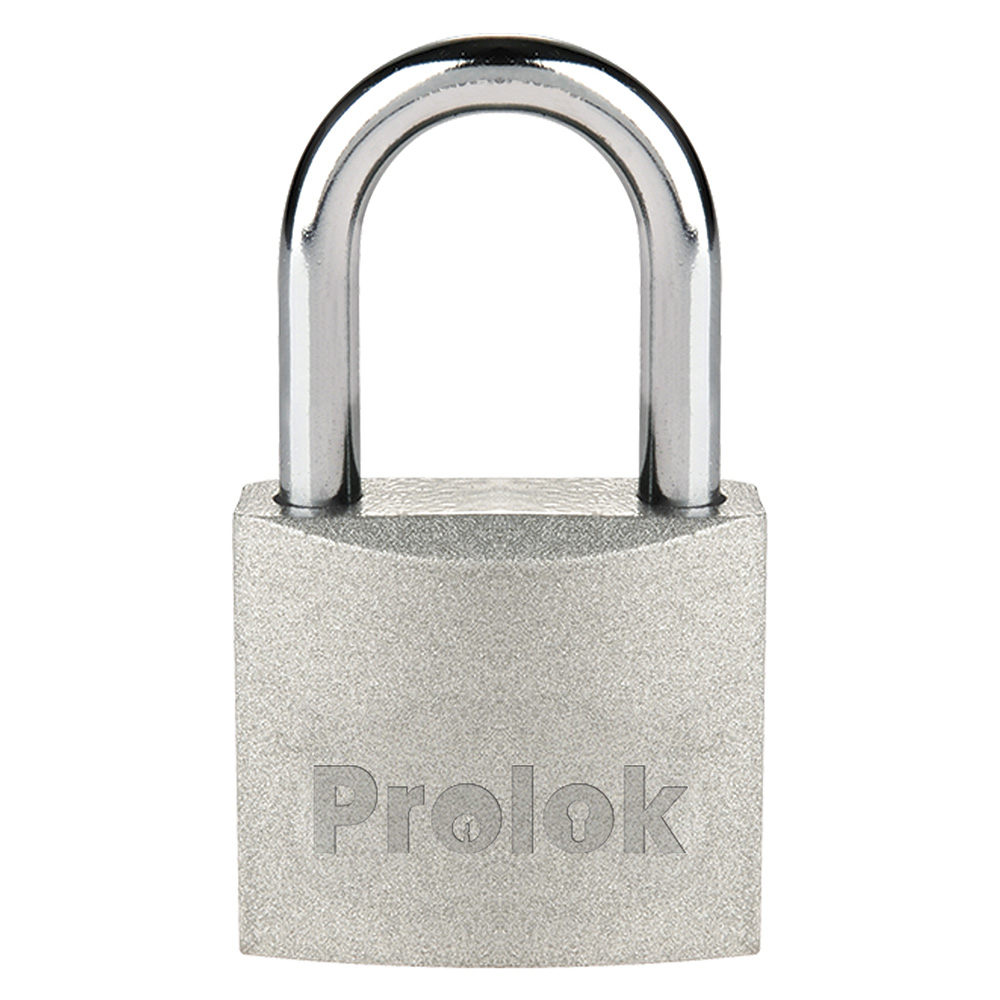 Candado de acero largo 38 mm, llave estándar, Prolok
