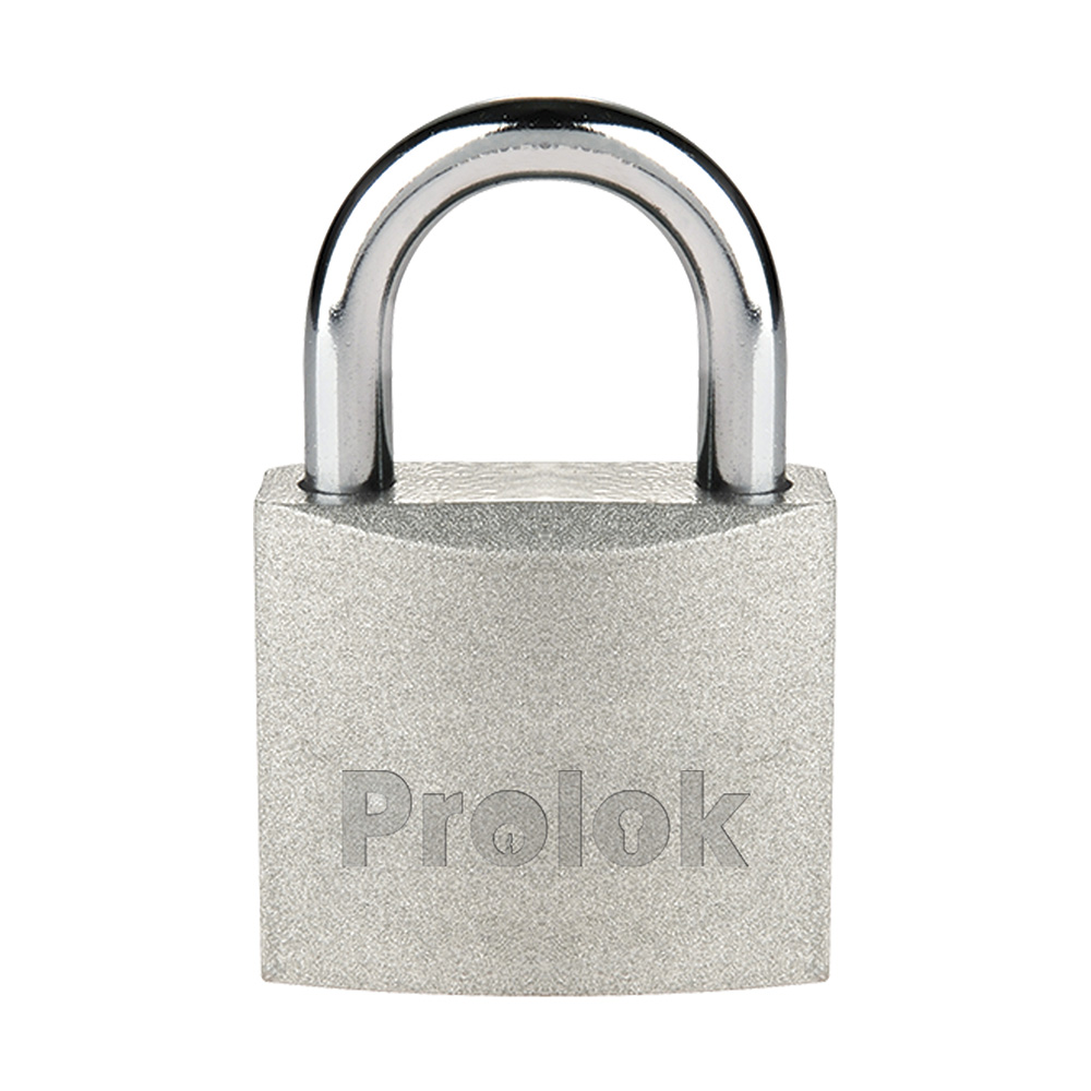 Candado de acero corto 38 mm, llave estándar, Prolok