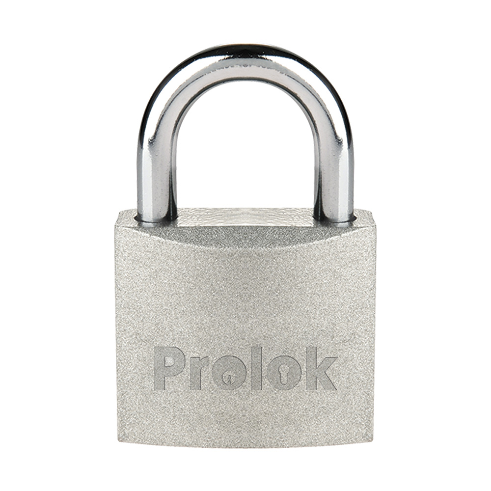 Candado de acero corto 45 mm, llave estándar, en caja, Prolok
