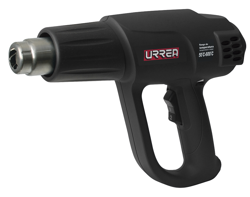 Pistola de calor 50°C a 600°C, 1,800 W 127 V, Urrea
