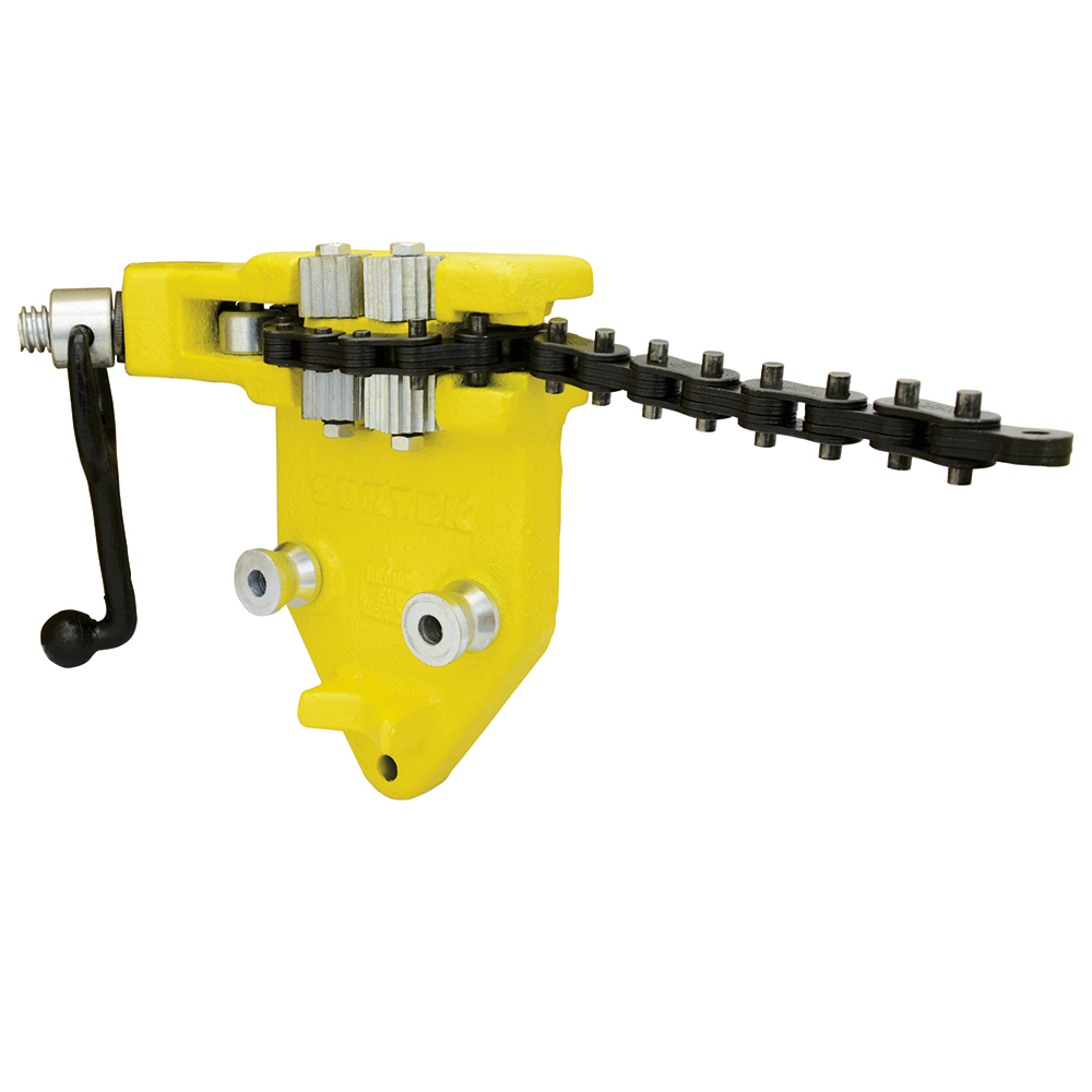 Prensa de cadena para tubos 1/8" a 3-1/2", Surtek
