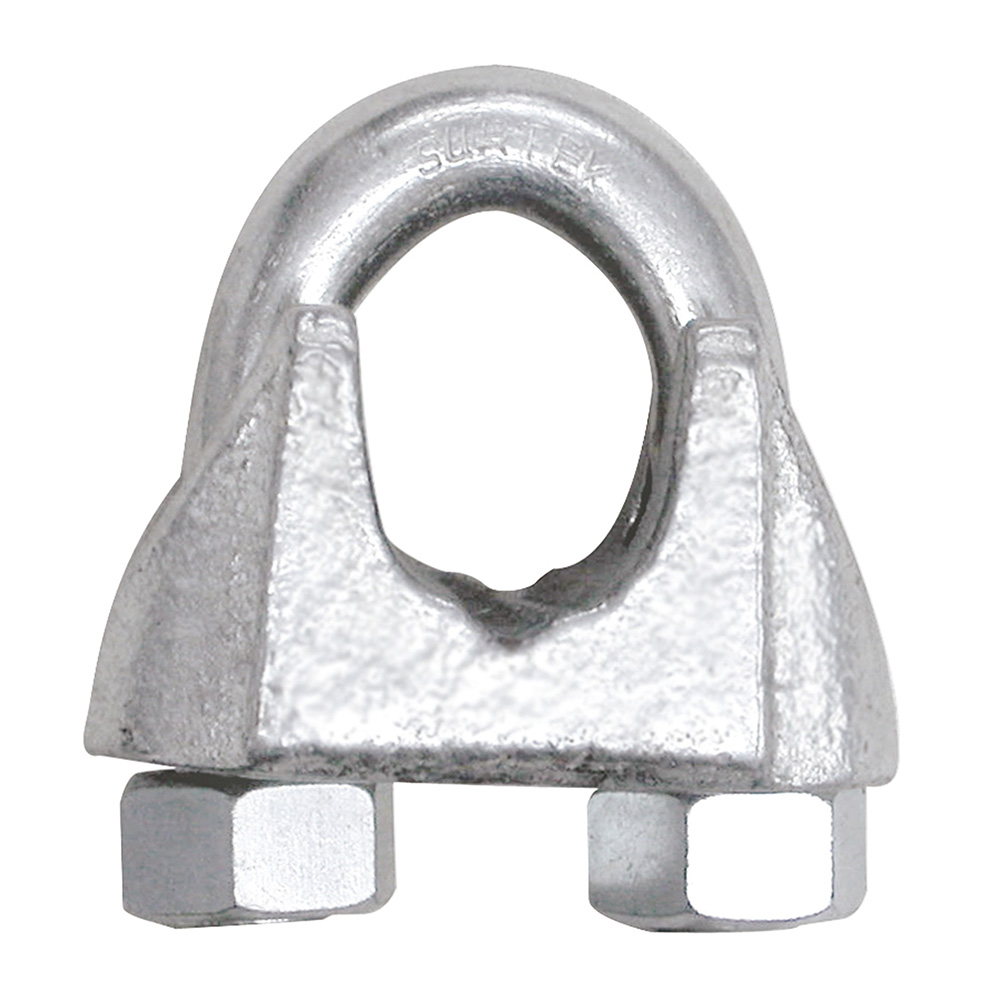 Perro de hierro maleable para cable de acero 3/8", Surtek