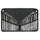 15562 / Juego 30 llaves allen largas std y mm punta bola, estuche, Truper