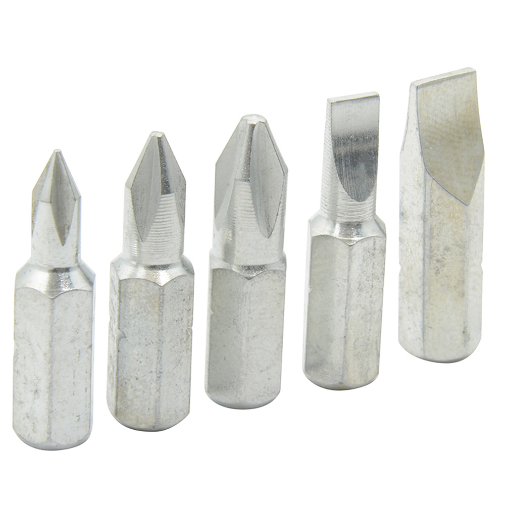 Juego de puntas Phillips y planas de 1" hexágono de 1/4", 5 piezas, Surtek