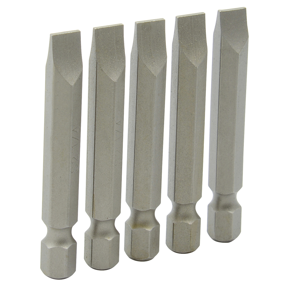 Punta Plana para destornillador hexágono de 1/4", 1/4" x 2", Surtek