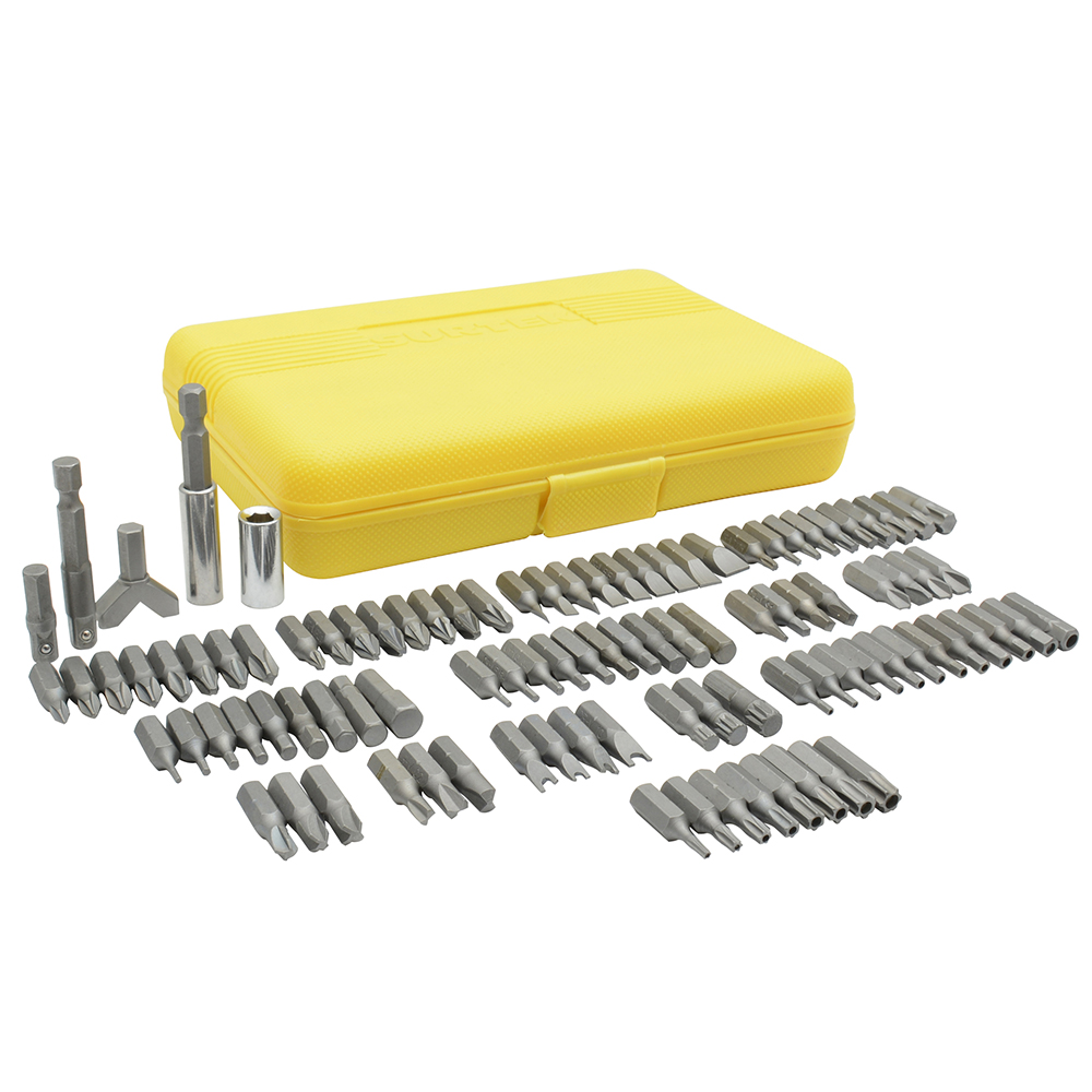 Juego combinado de puntas hexágono de 1/4", 100 piezas, Surtek