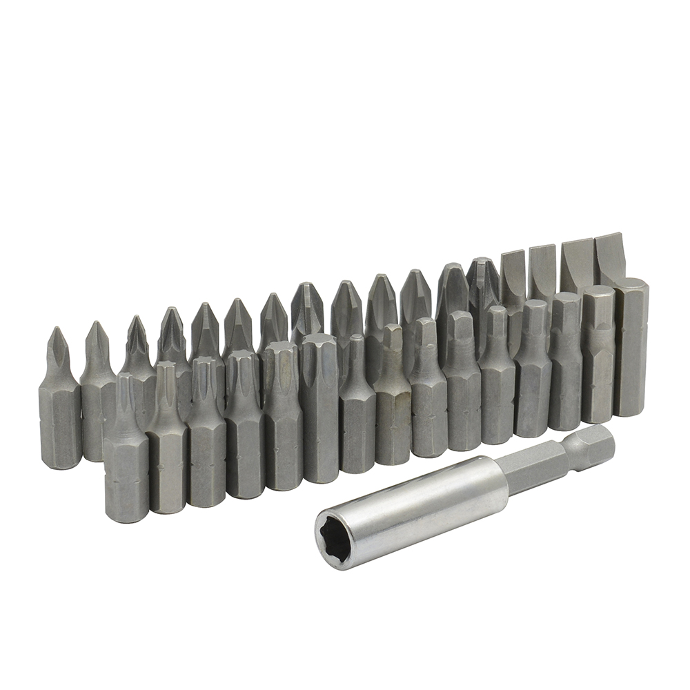 Juego combinado de puntas hexágono de 1/4" con adaptador magnético, 33 piezas, Surtek