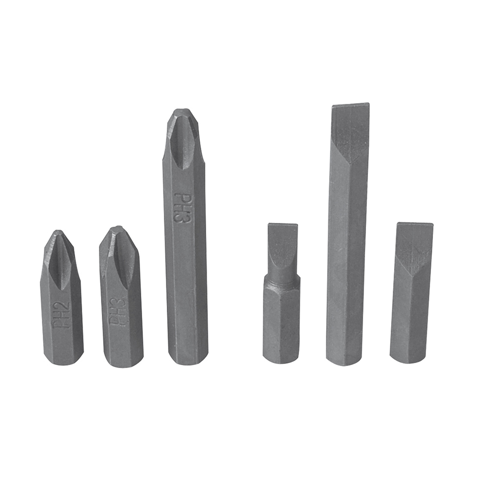 Juego de puntas de impacto combinadas intercambiables para destornillador D10, 6 piezas, Surtek