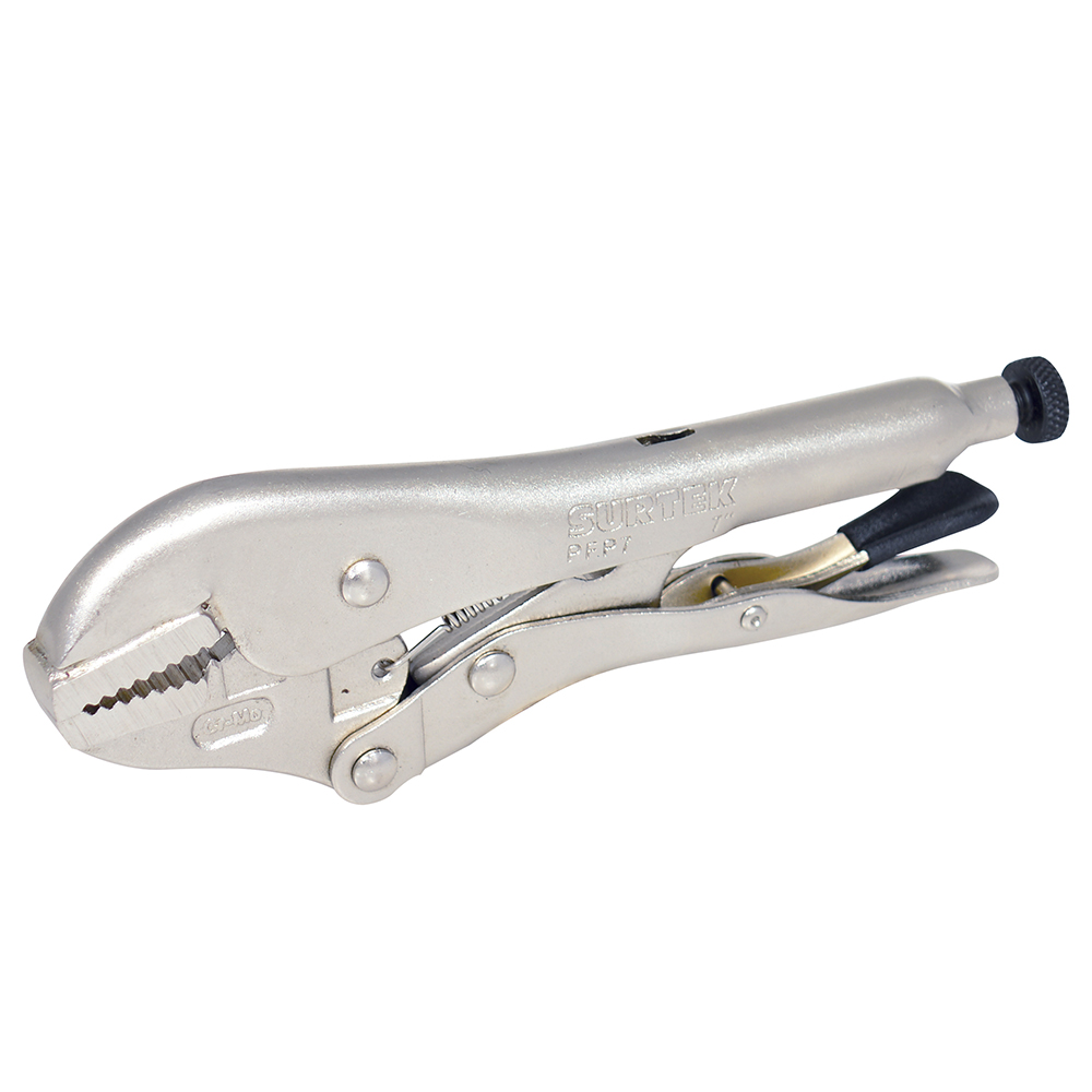 Pinza de presión de 7" quijada recta, Surtek
