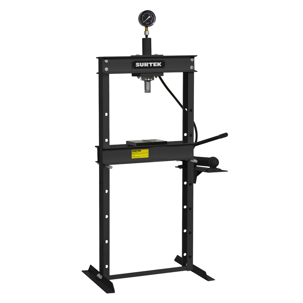 Prensa hidráulica con pistón, 12 ton, Surtek