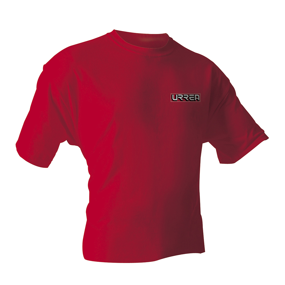 Playera cuello redondo color rojo talla G, Urrea