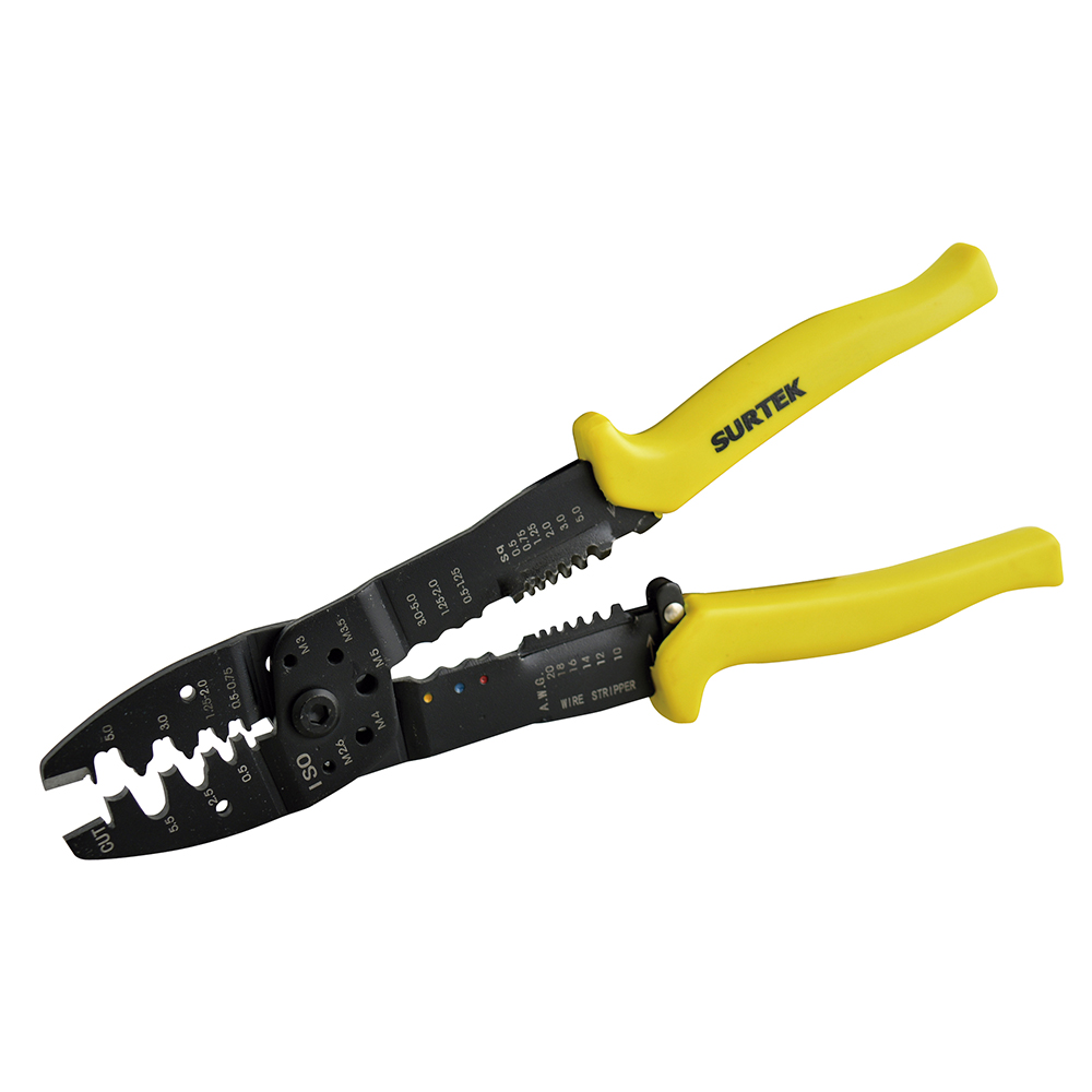 Pinza pelacable 10-20 AWG de  10", Surtek