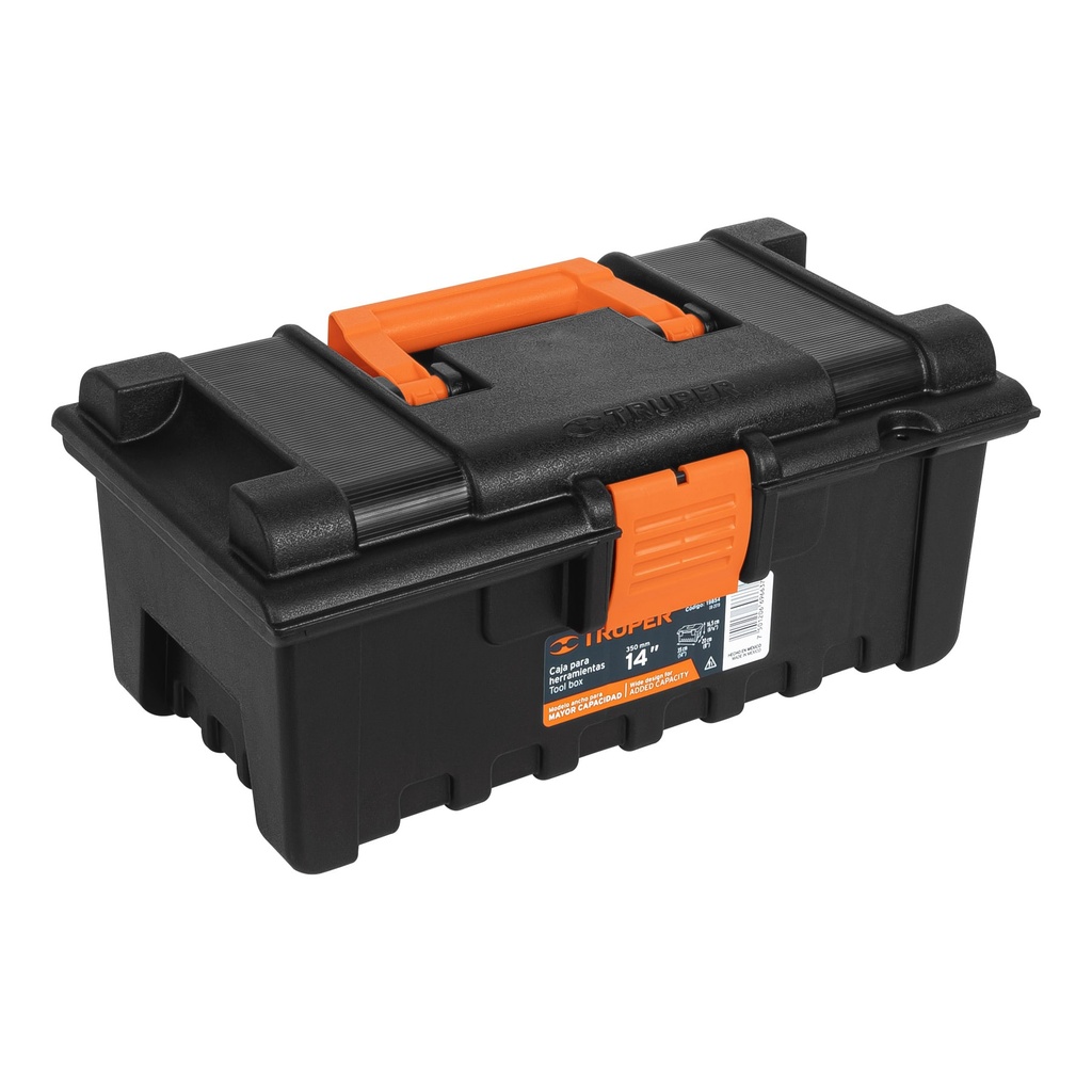 19854 / Caja para herramienta de 14' sin compartimentos, Truper
