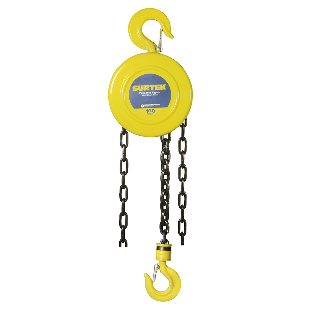Polipasto manual 2 ramales 3 ton, cadena 3 m, Surtek