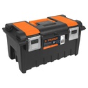 11812 / Caja p/herramienta 22' c/compartimentos y broches metálicos, Truper