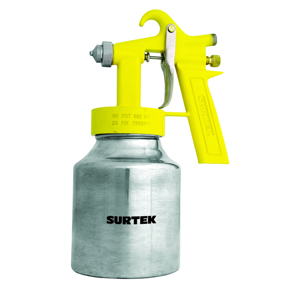 Pistola para pintar baja presión capacidad 1000 ml 50 PSI, con vaso reforzado, Surtek