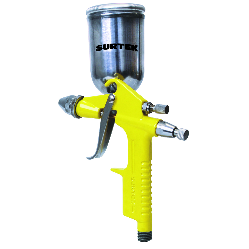 Pistola mini para pintar terminados capacidad 125 ml, 72 PSI, Surtek