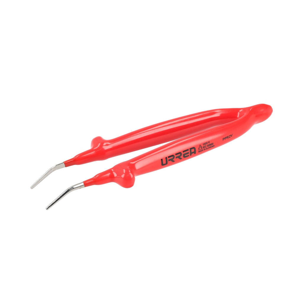 Pinza de precisión de 1000 V de 5-9/32" punta curva, Urrea
