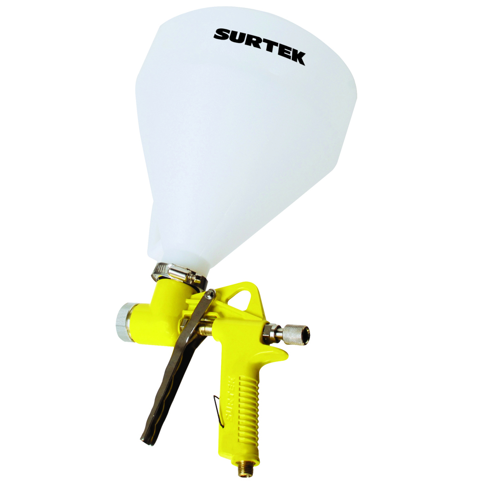 Pistola para texturizados con alimentación por gravedad capacidad 5000 ml, 72 PSI, Surtek