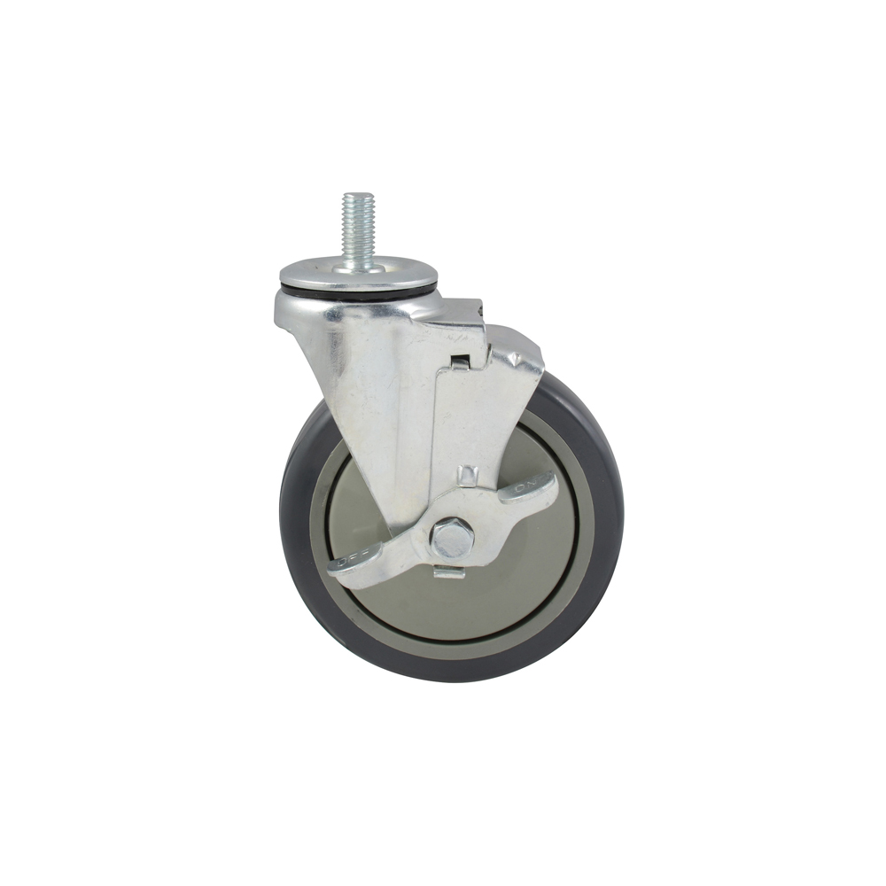 Rueda para carro utilitario de alambre 5" con freno, Urrea