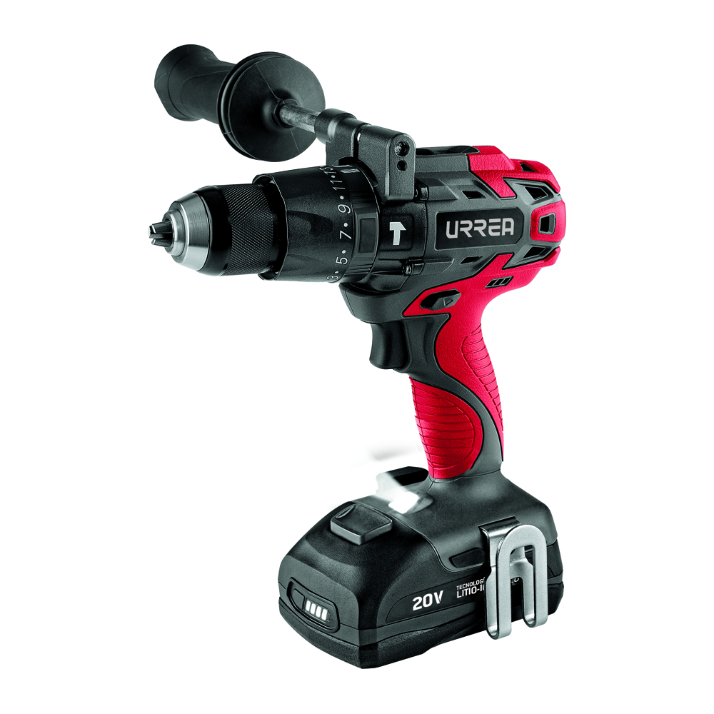 Rotomartillo de impacto 1/2" a batería Litio-ion con luz LED de trabajo 20 V, 70 Nm, Urrea