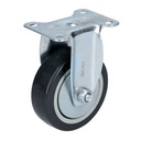 Rodaja de poliuretano negro fija 4", Surtek