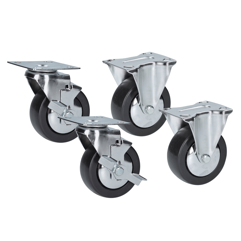 Juego de 4 ruedas 5" para gabinete serie H, Urrea