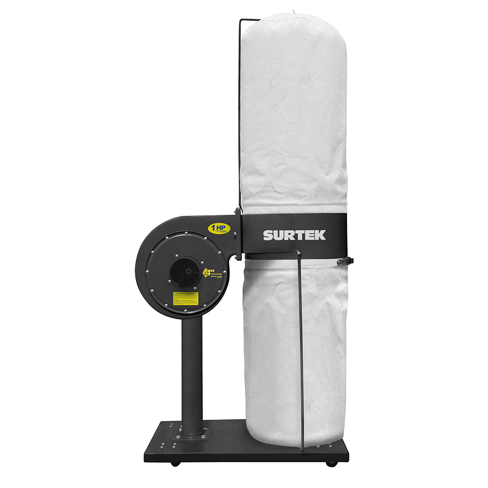 Colector de polvo 1 x 4" 1 HP 120 V, 3400 RPM, Surtek