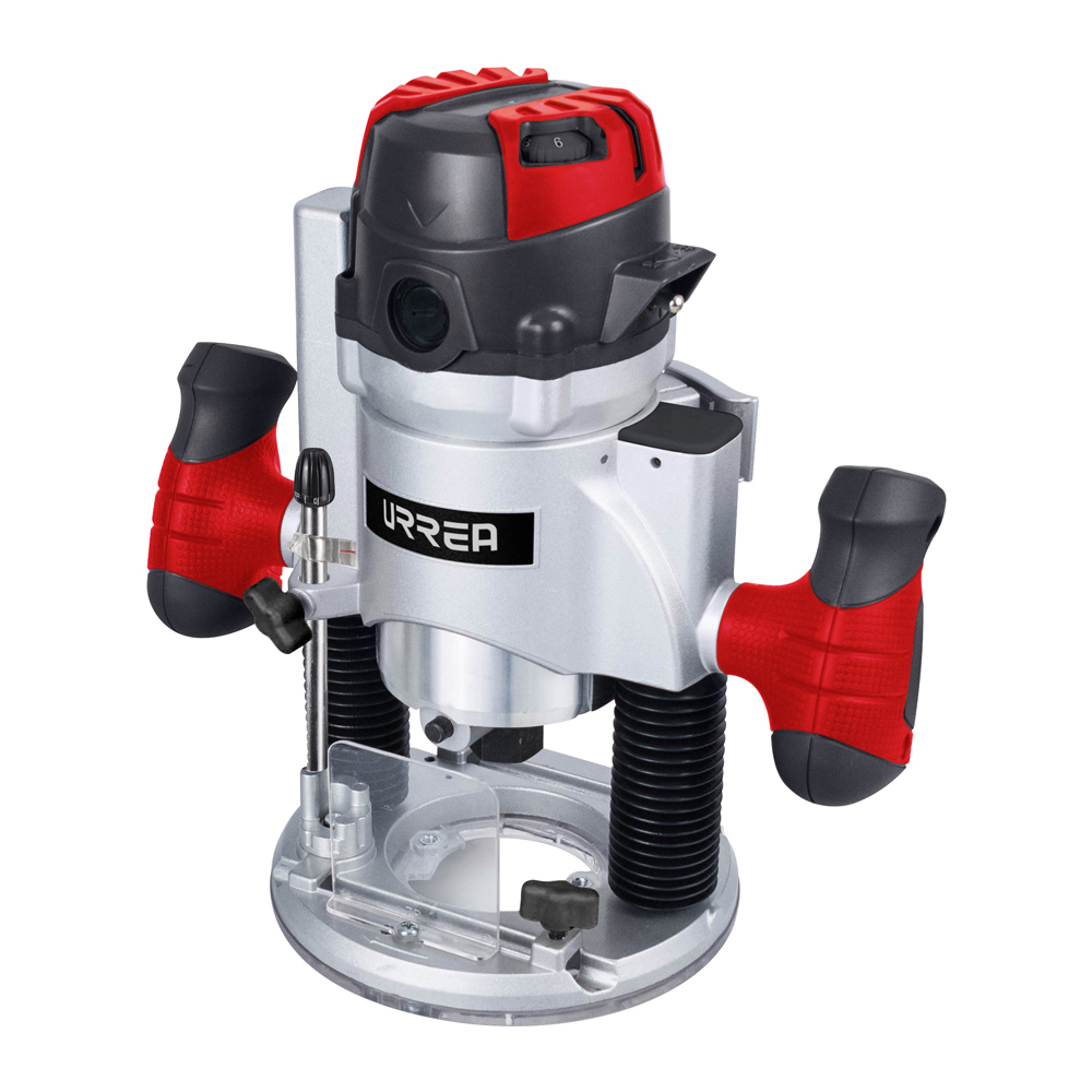 Router base con luz LED de trabajo 1/4"-1/2" 1,300 W 120 V, 11,000 - 25,000 RPM, Urrea
