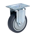 Rodaja de TPR gris fija 3", Surtek