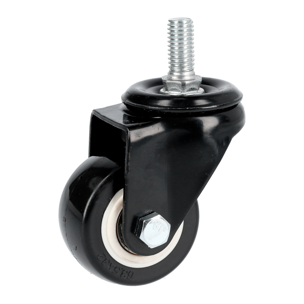 Rodaja de PVC negro con espiga roscada 2", Surtek