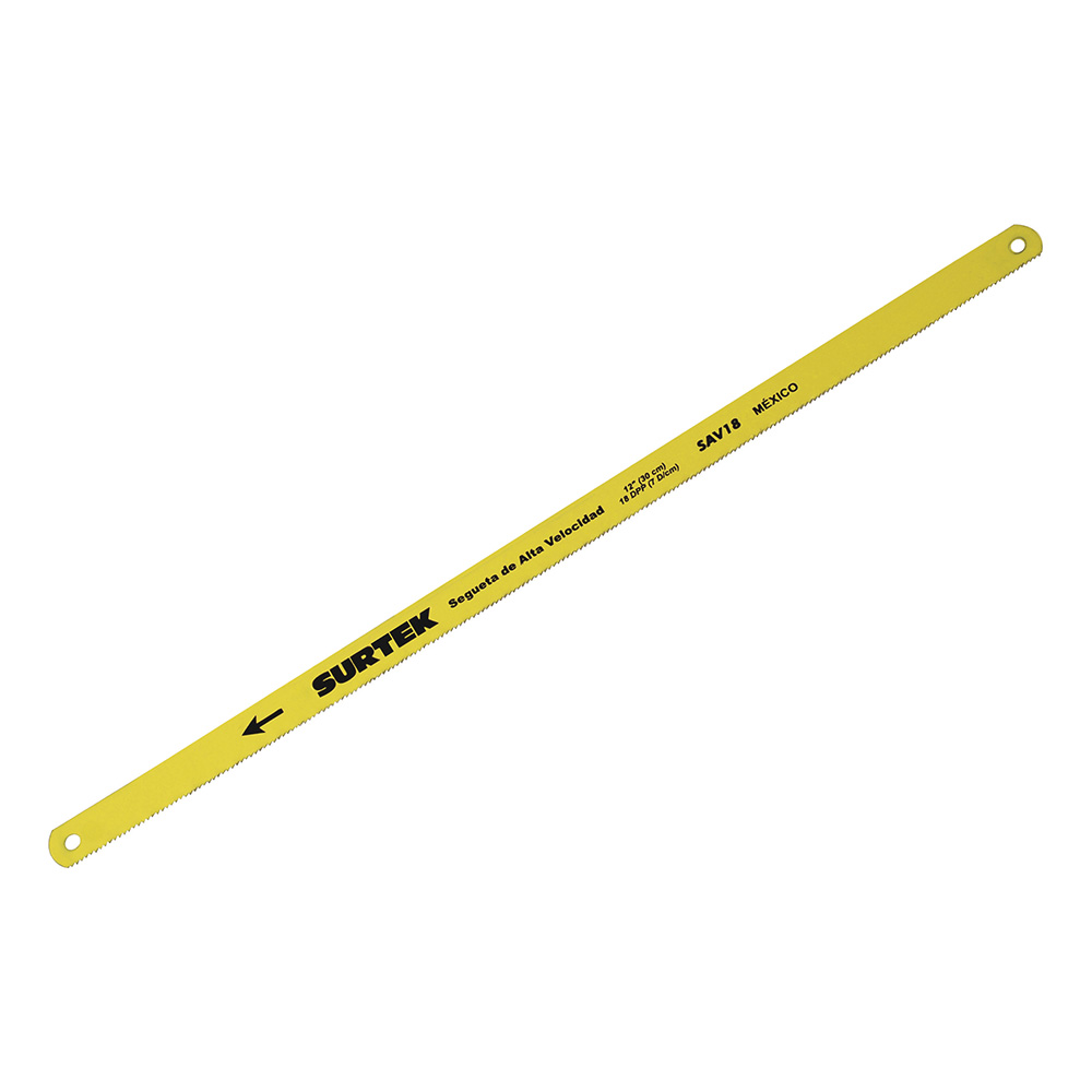 Segueta de acero alta velocidad 12", 18 DPP, Surtek