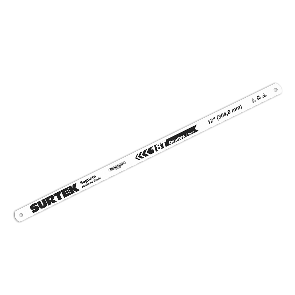 Segueta bimetálica en blíster 12", 18 DPP, 2 piezas, Surtek