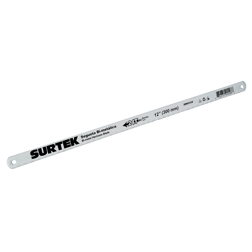 Segueta bimetálica 12", 24 DPP, Surtek