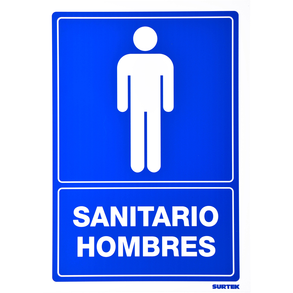 Señal "Sanitario hombres", Surtek