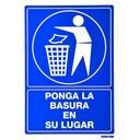 Señal "Ponga la basura en su lugar", Surtek